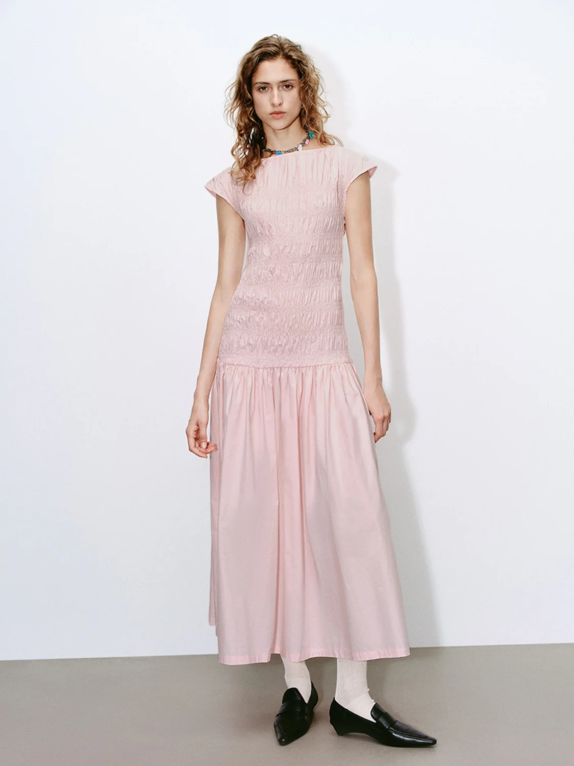 Shirred A-Line Dresses - Image 7
