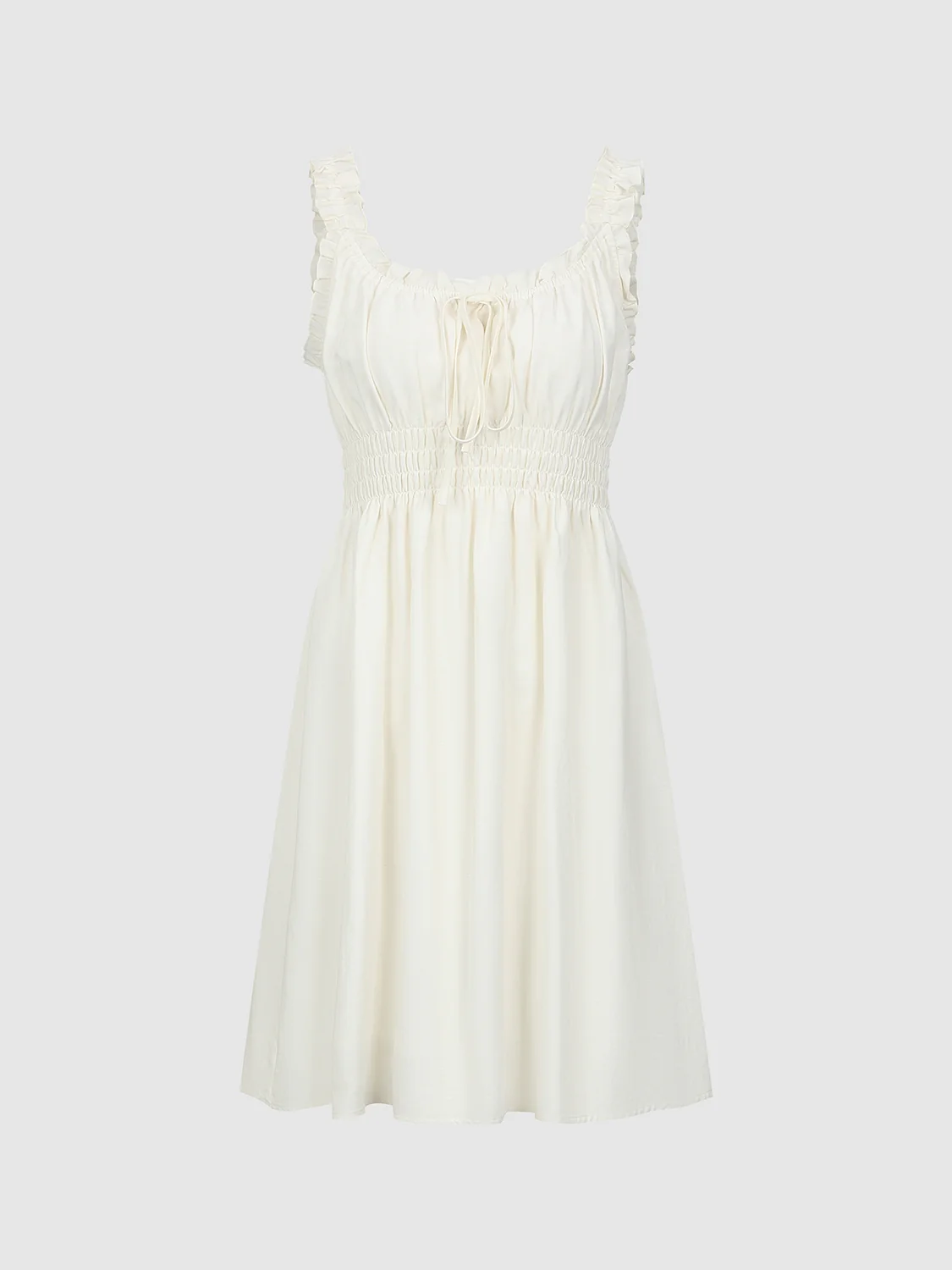 Shirred Ruffle Mini Dresses - Image 18