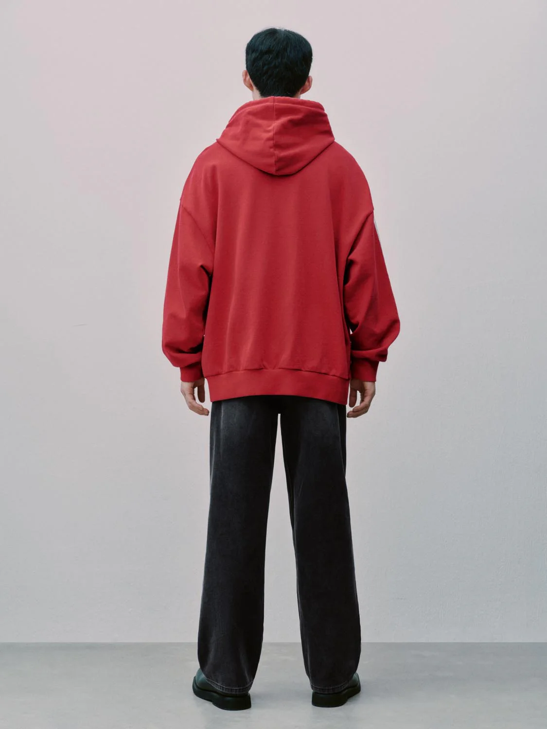 Side Striped Drawstring Hooded Sweatshirts - Image 6