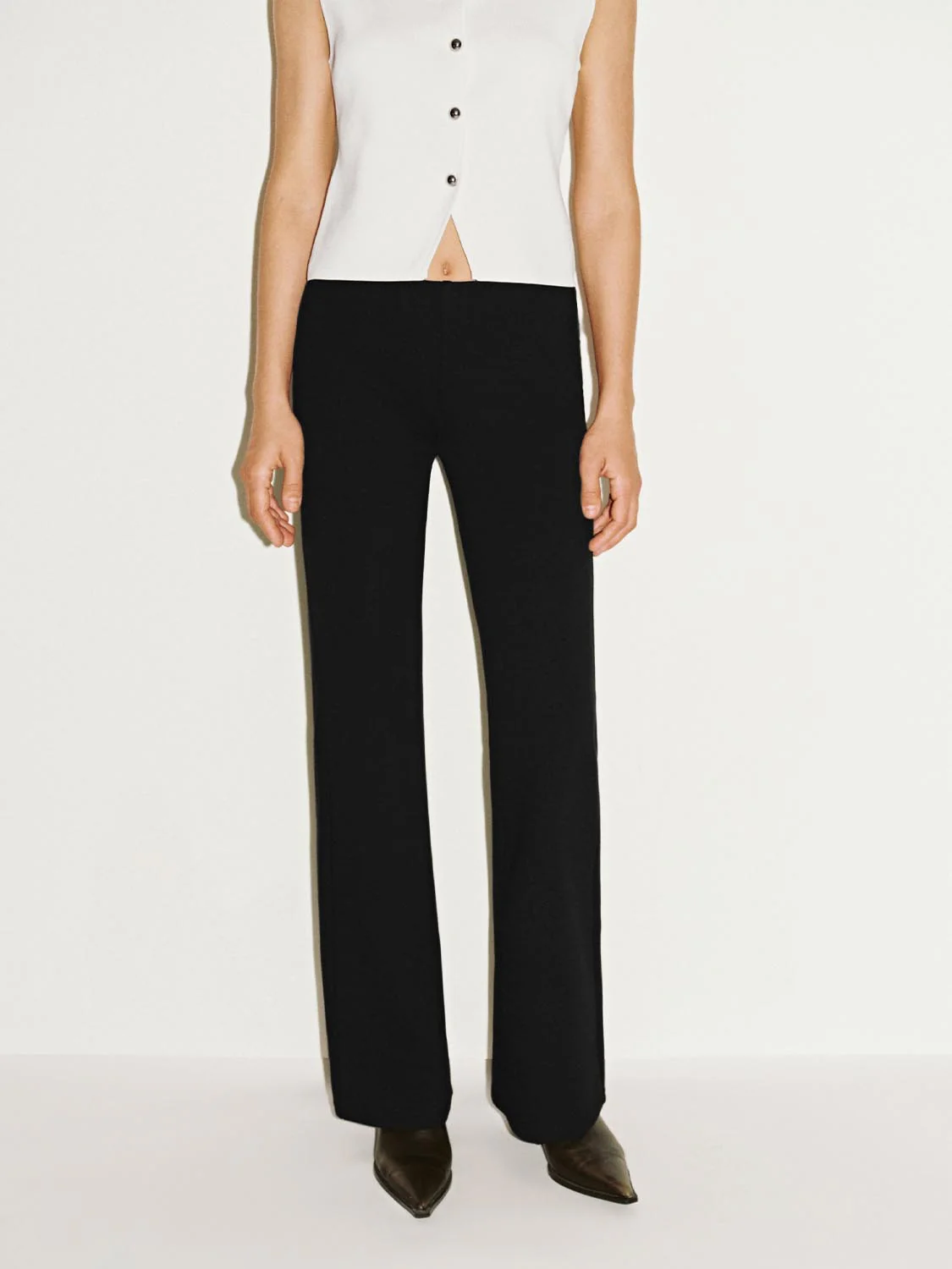 Skinny Flare Leg Pants - Image 9