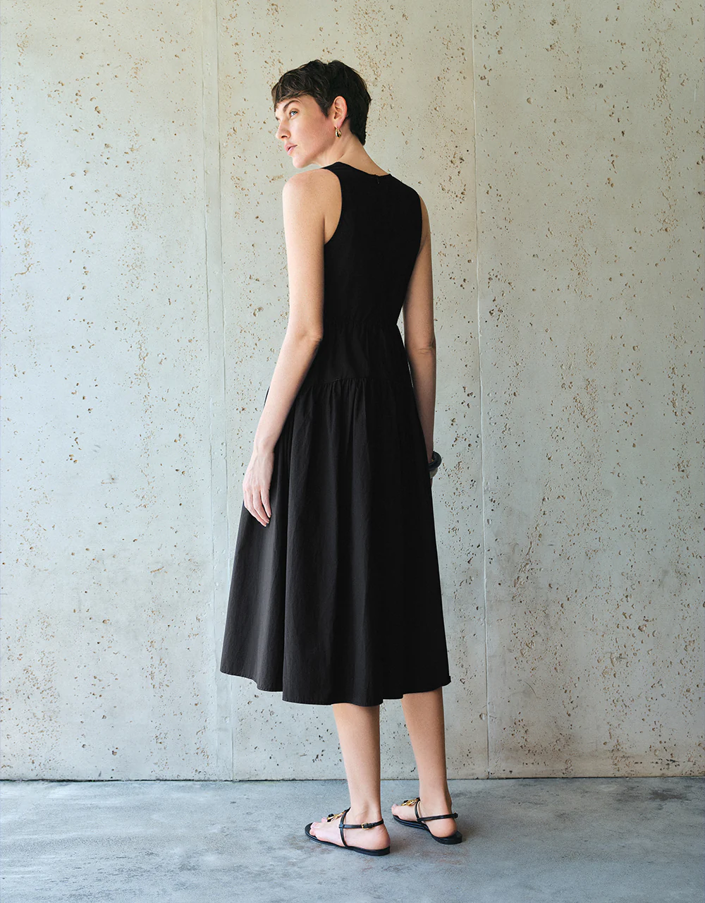 Sleeveless Crew Neck A-Line Dress - Image 6