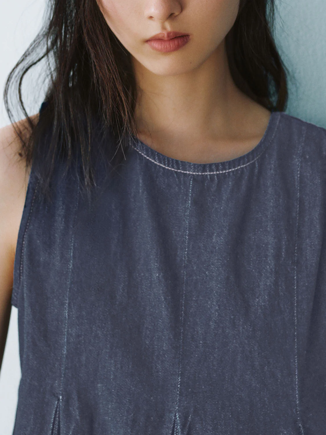 Sleeveless Denim Shirts - Image 3