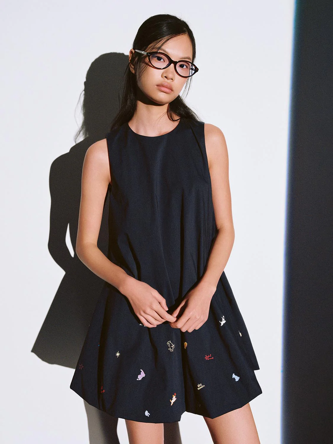 Sleeveless Loose-Fit A-Line Midi Dresses