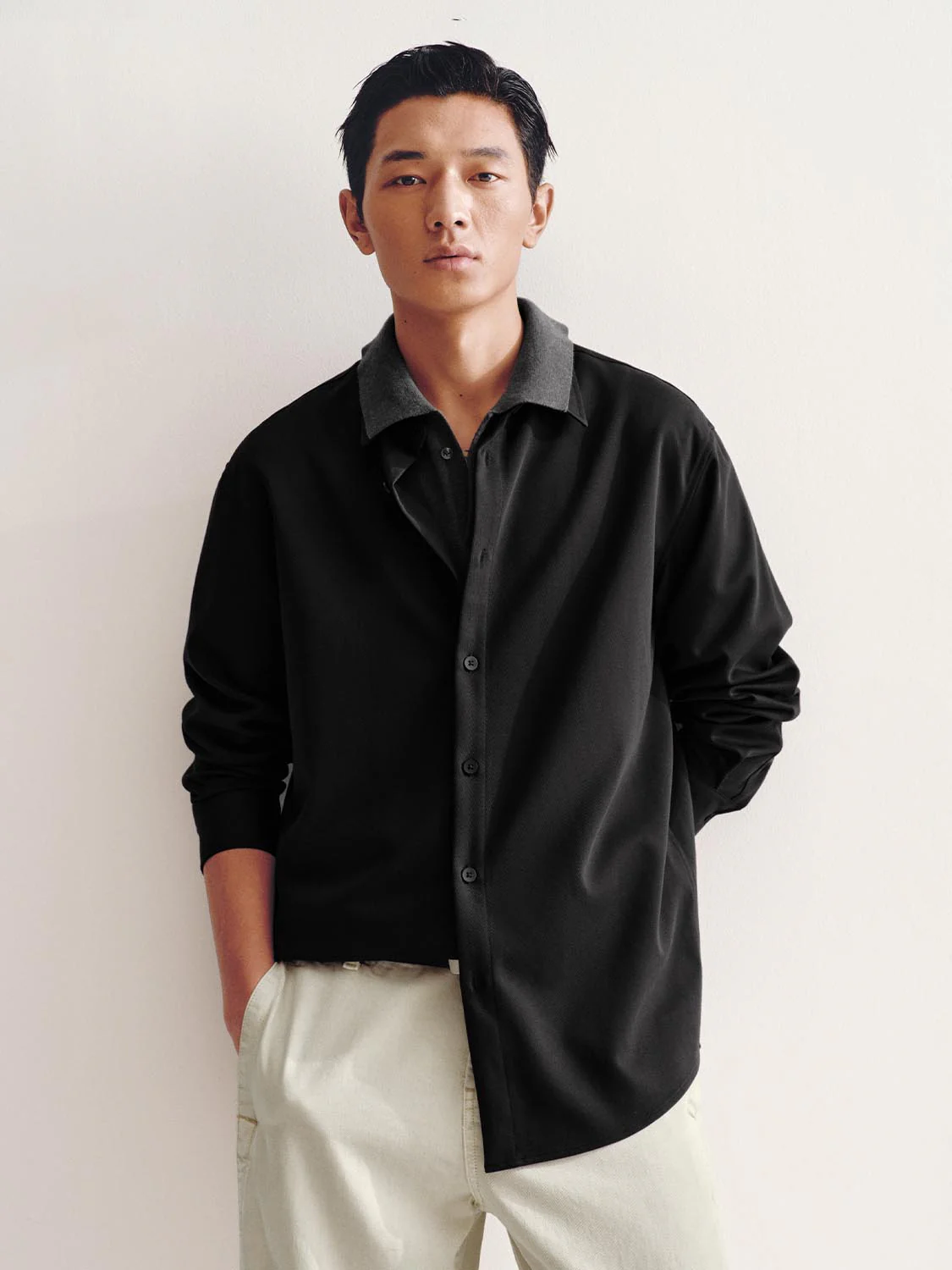 Slim-Fit Solid Shirts - Image 18