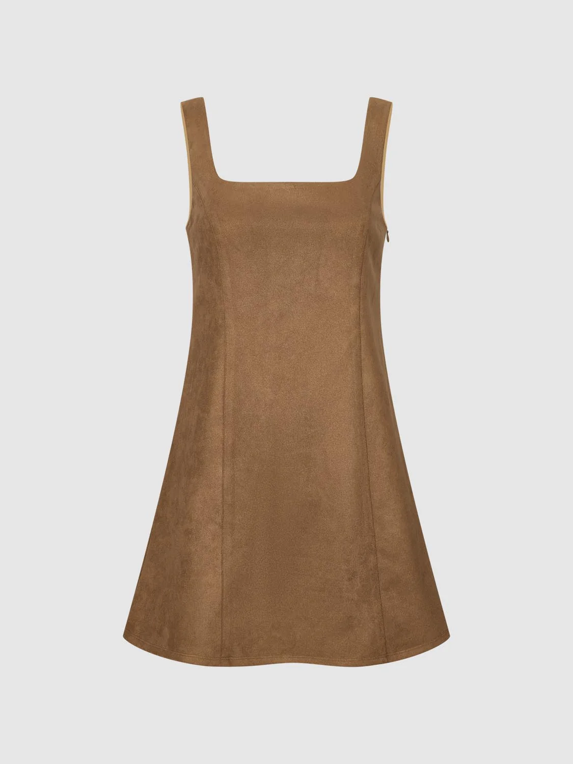 Square Neck Sleeveless A-Line Midi Dresses - Image 8