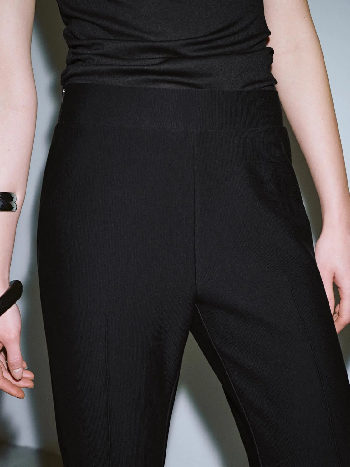 Stitch Detail Flare Leg Pants - Image 13