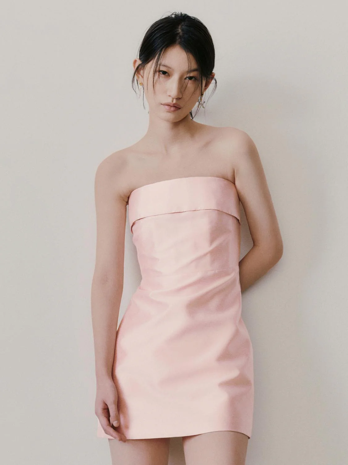 Strapless A-Line Midi Dresses - Image 9