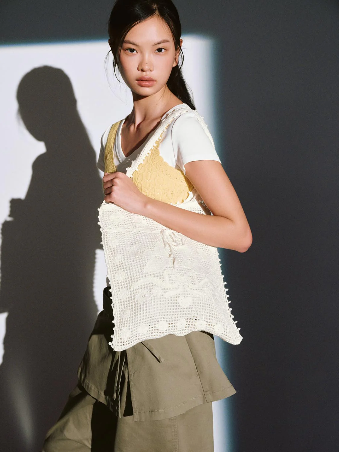 Strappy V-Neck Crochet Knitted Cardigans - Image 2