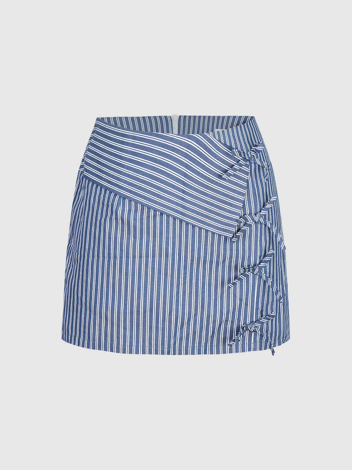 Stripe Mini Lace Up Skirts - Image 8