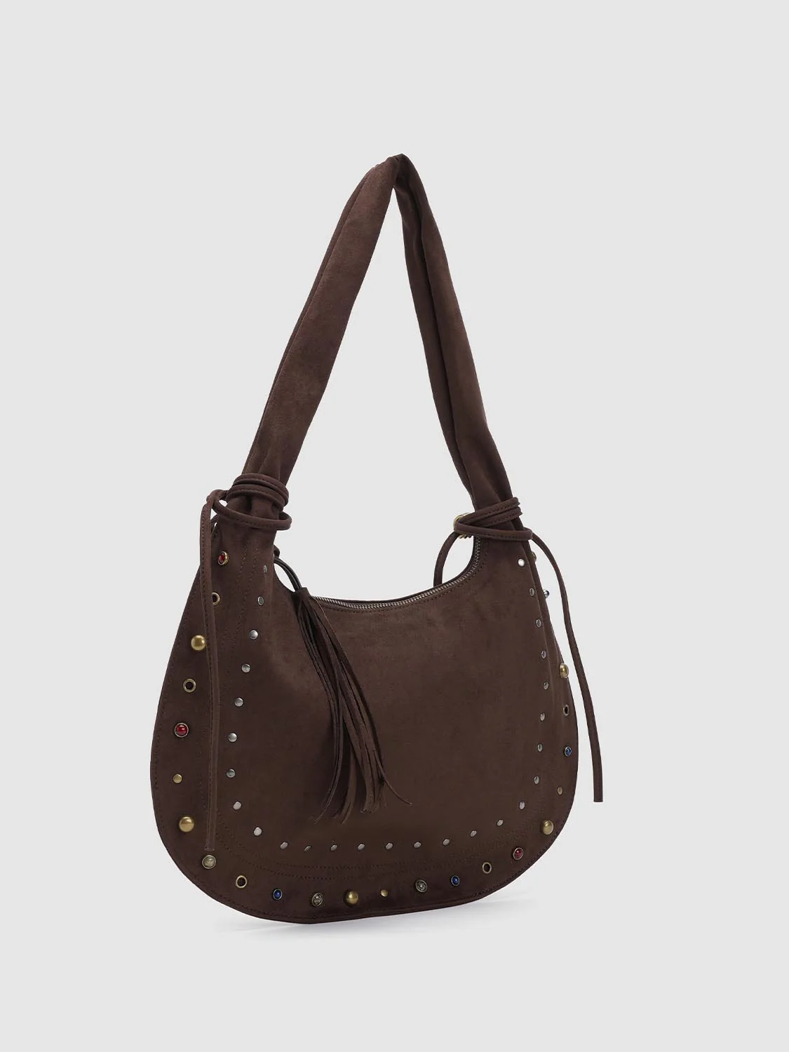Studded Bow Detail Shoulder Bags - Image 3