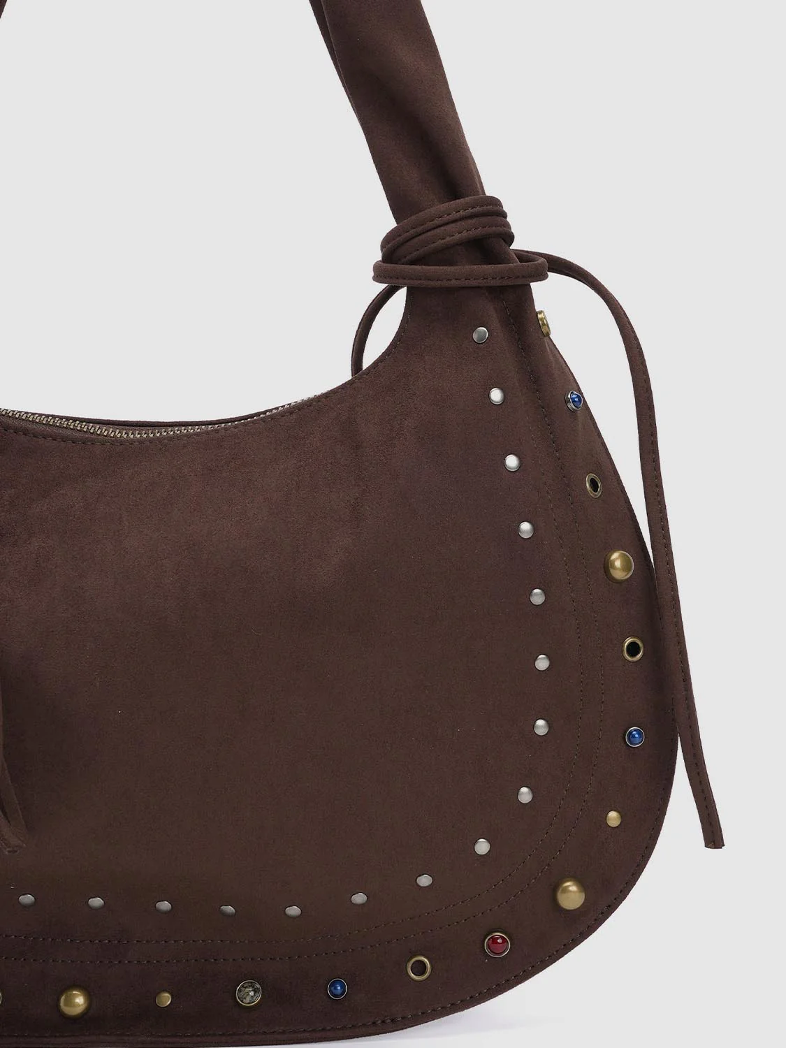 Studded Bow Detail Shoulder Bags - Image 5