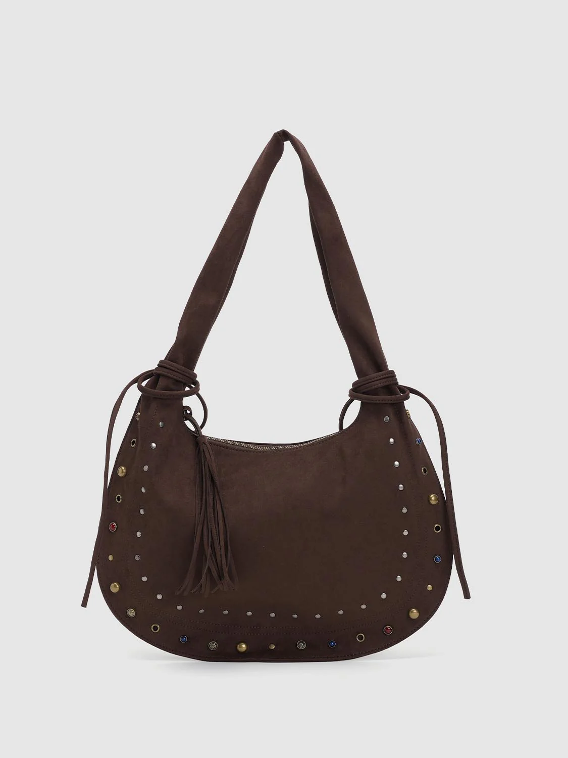 Studded Bow Detail Shoulder Bags - Image 8