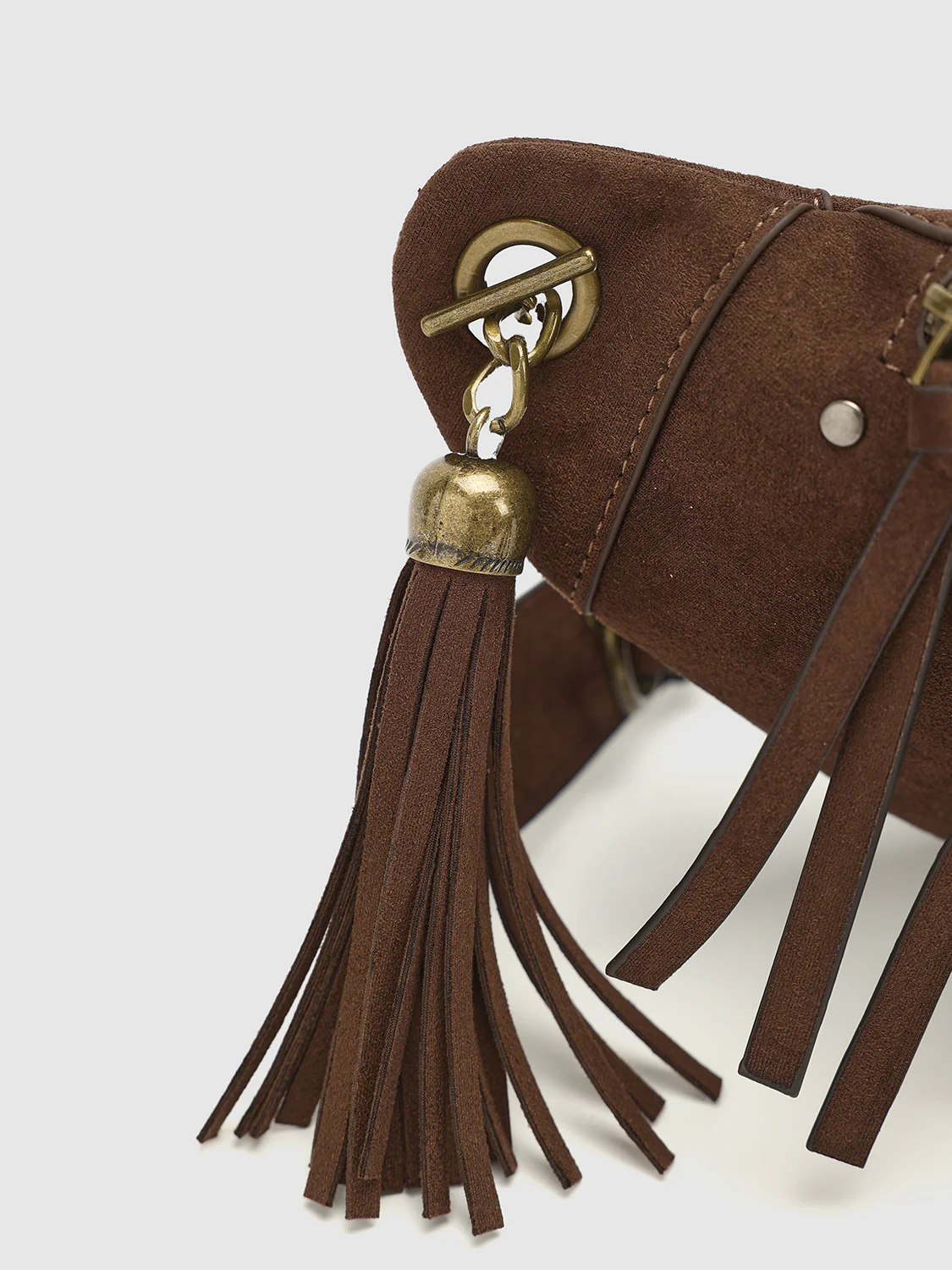 Studded Crescent Shoulder Bags - Image 5