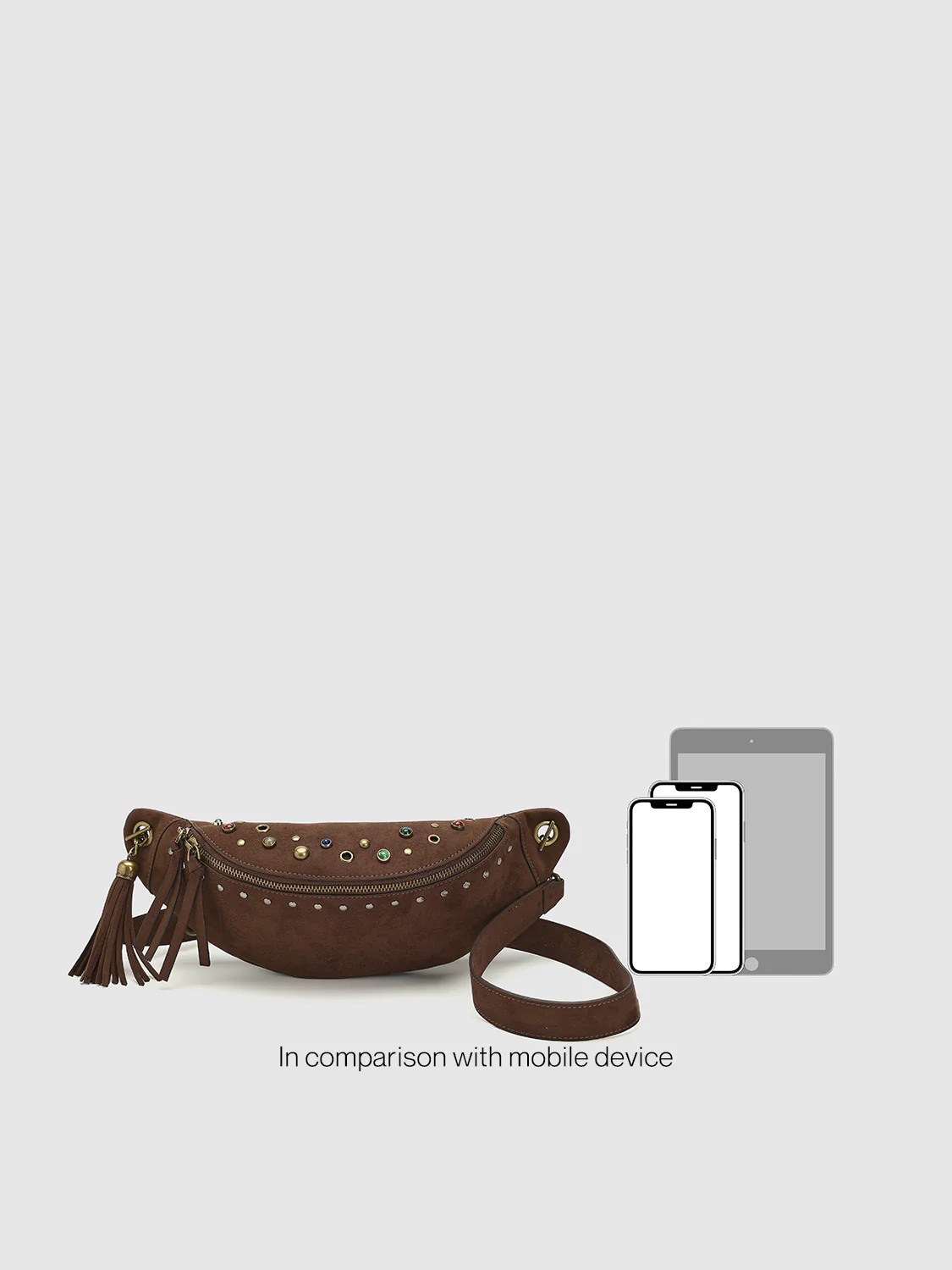 Studded Crescent Shoulder Bags - Image 7