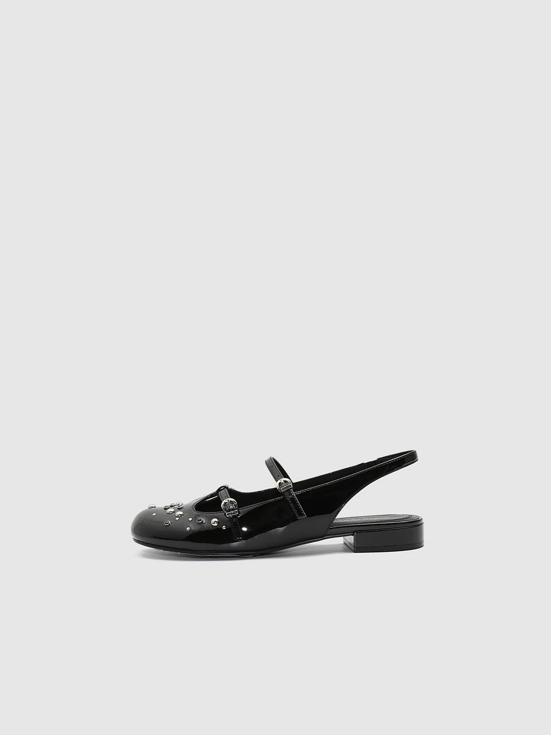 Studded Strap Detail Slingbacks - Image 2