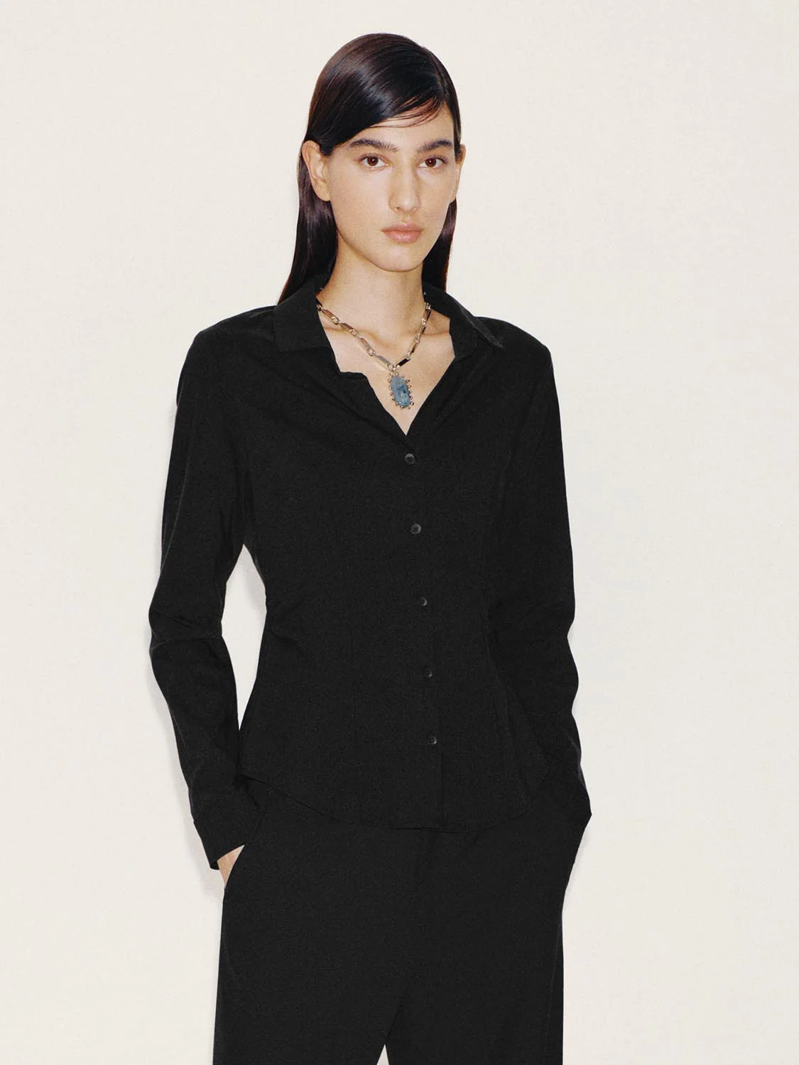 Tailored Cinched Waist Shirts - Image 9