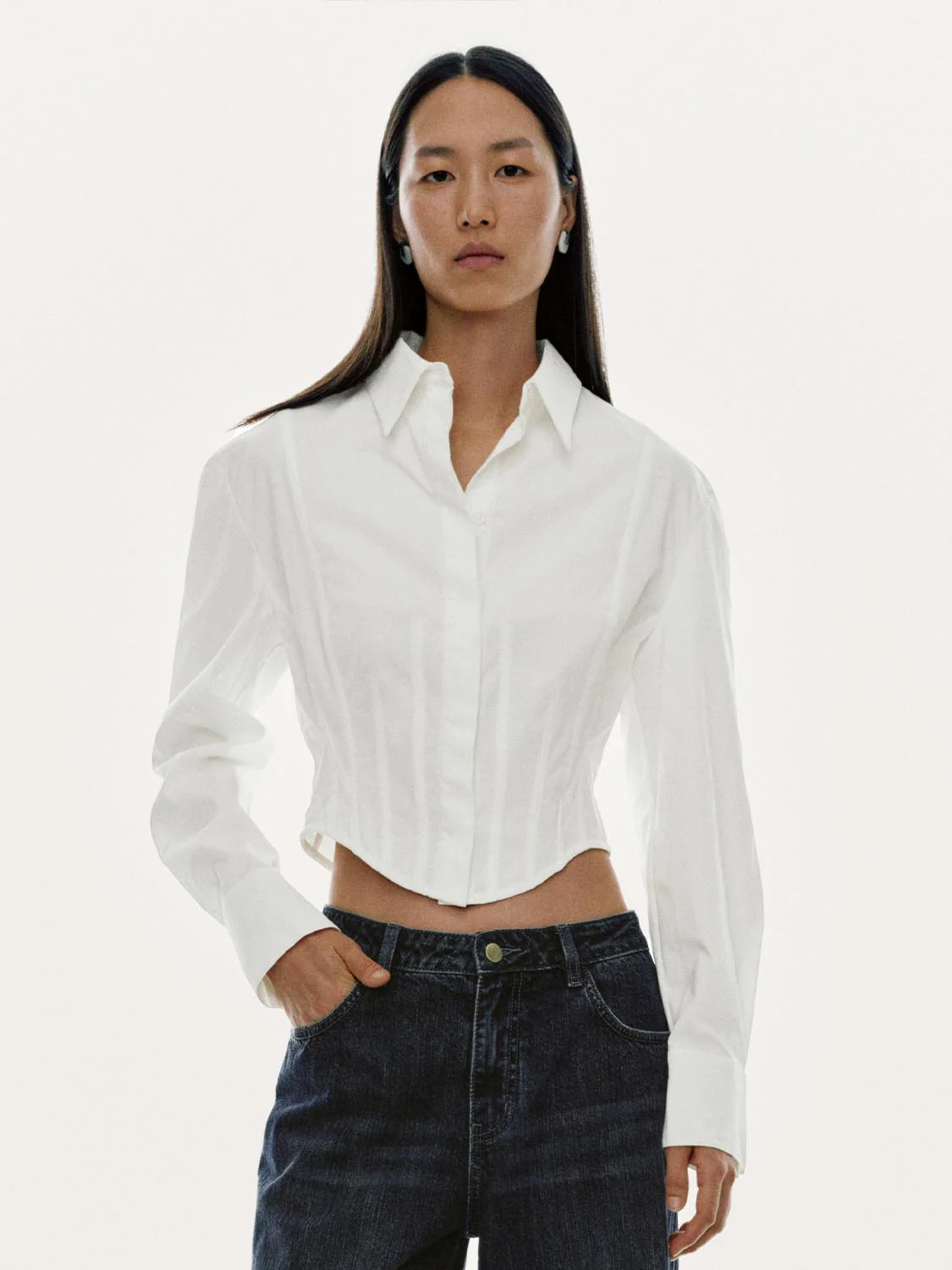 Tailored Corset Detail Shirts - Image 4