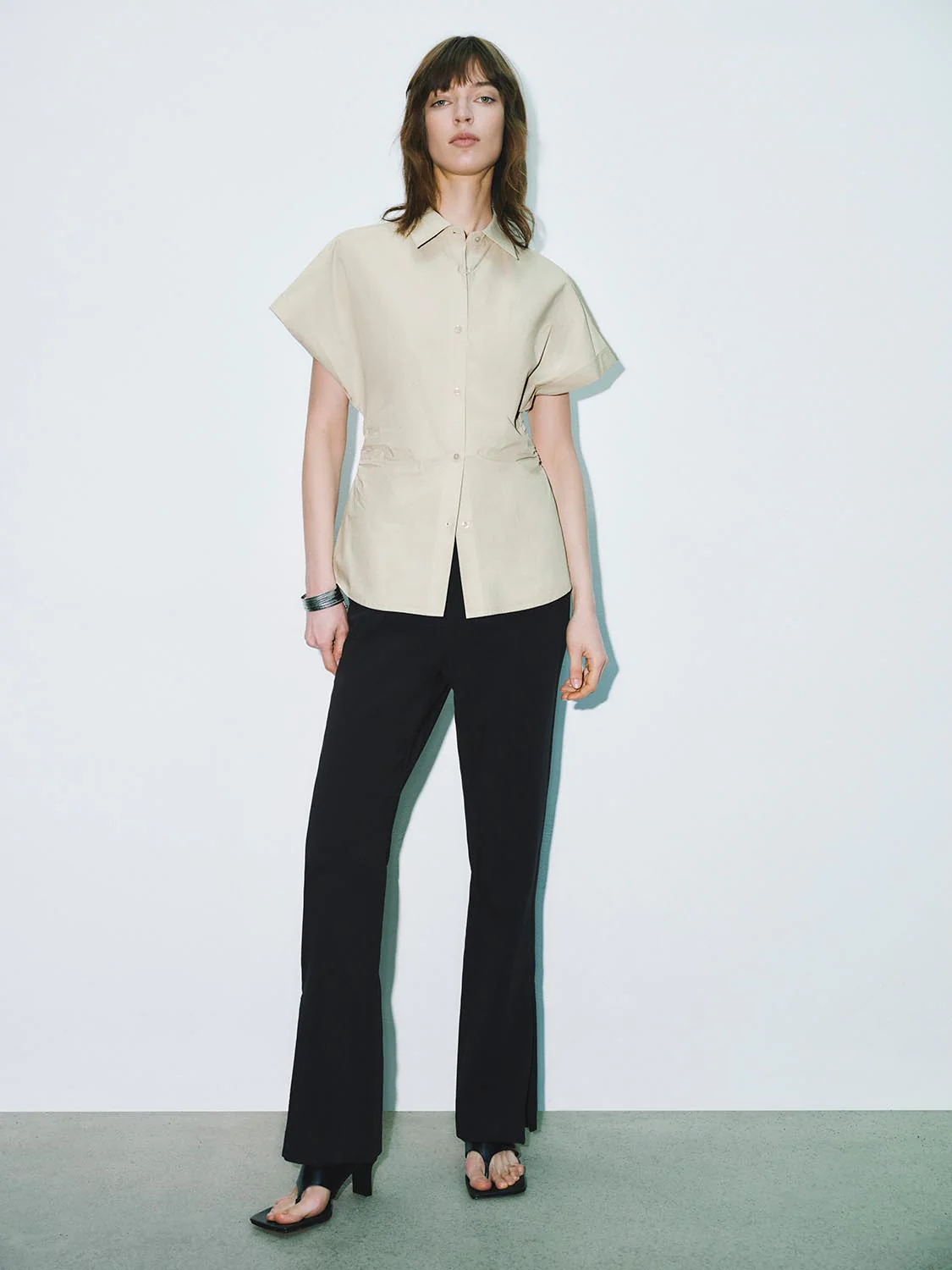 Tapered Waist Short Sleeve Shirts - Image 17