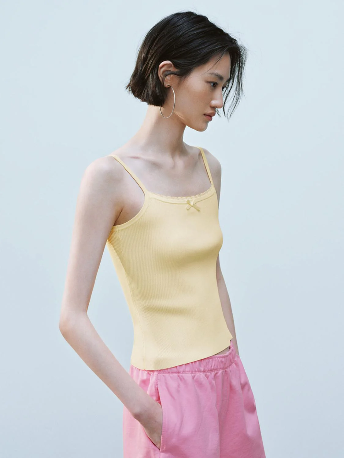 Thin Strap Knitted T-Shirts - Image 17