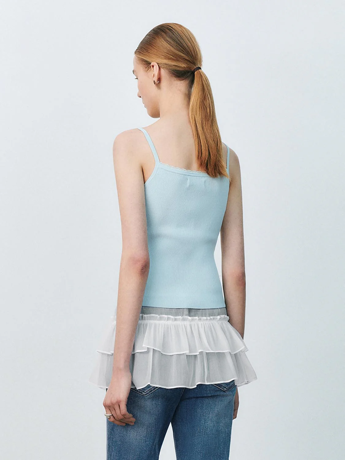 Thin Strap Knitted T-Shirts - Image 8