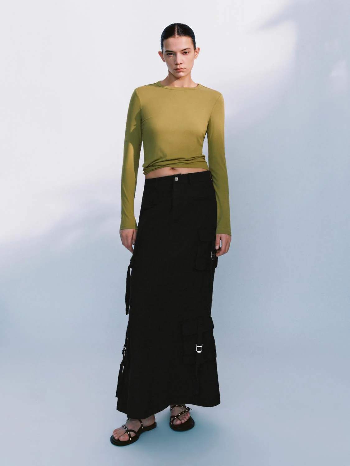 Tie Up Front Long Sleeve T-Shirts - Image 4