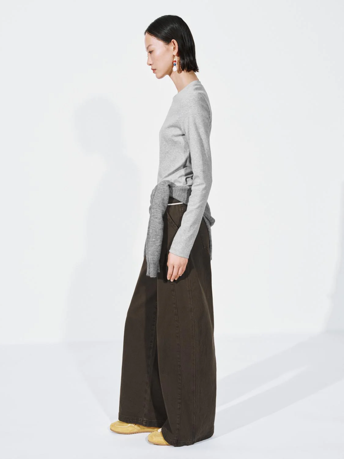 Tie Waist Barrel Leg Jeans - Image 6