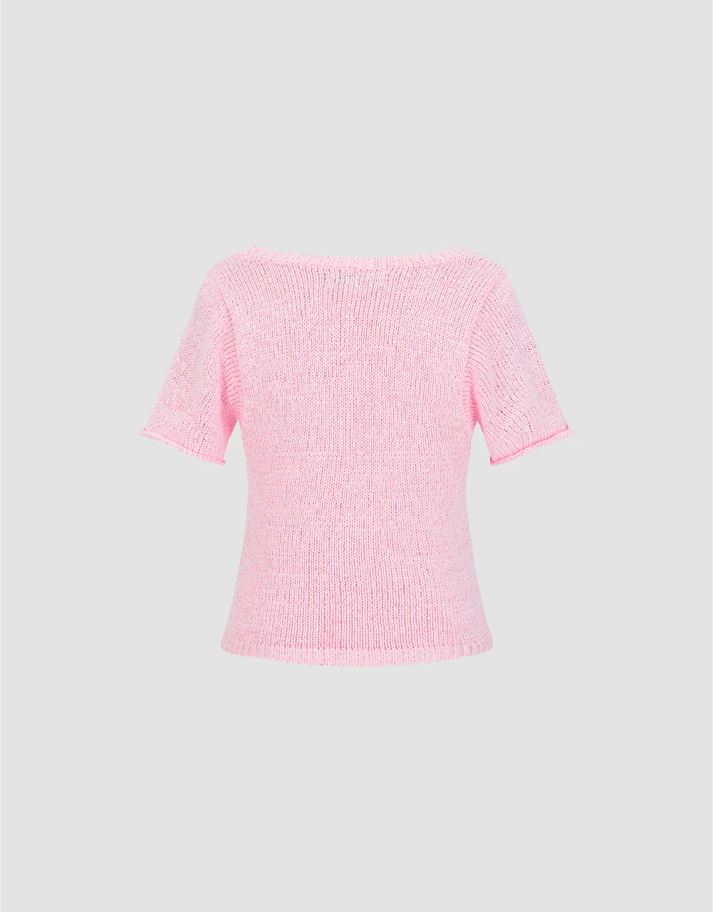 U Neck Knitted T-Shirt - Image 13
