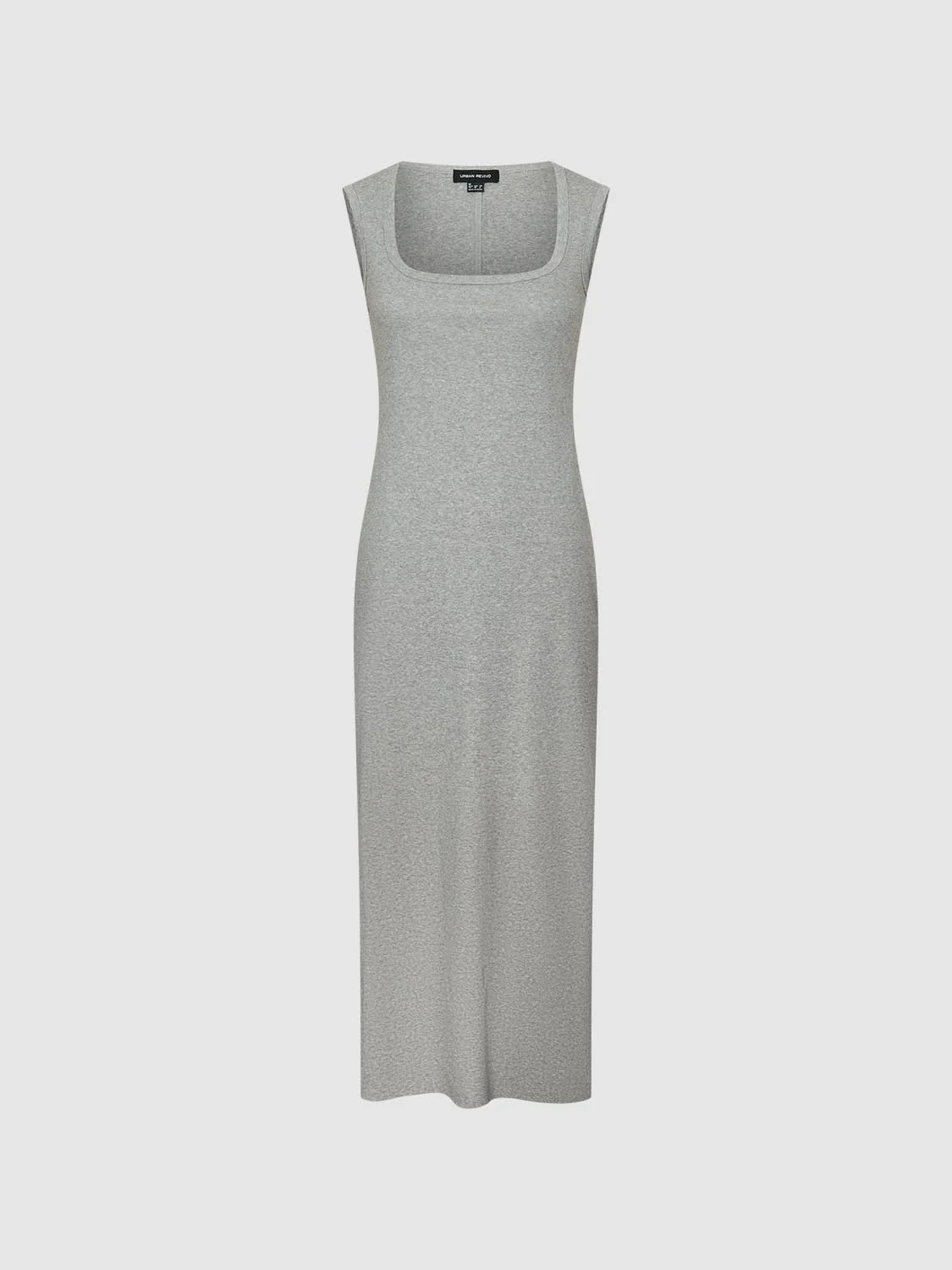U-Neck Sleeveless Skinny-Fit Midi Dresses - Image 15