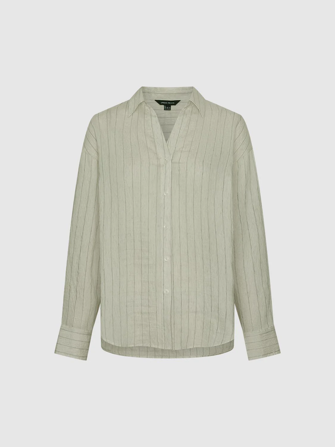 V-Neck Contrast Striped Shirts - Image 10