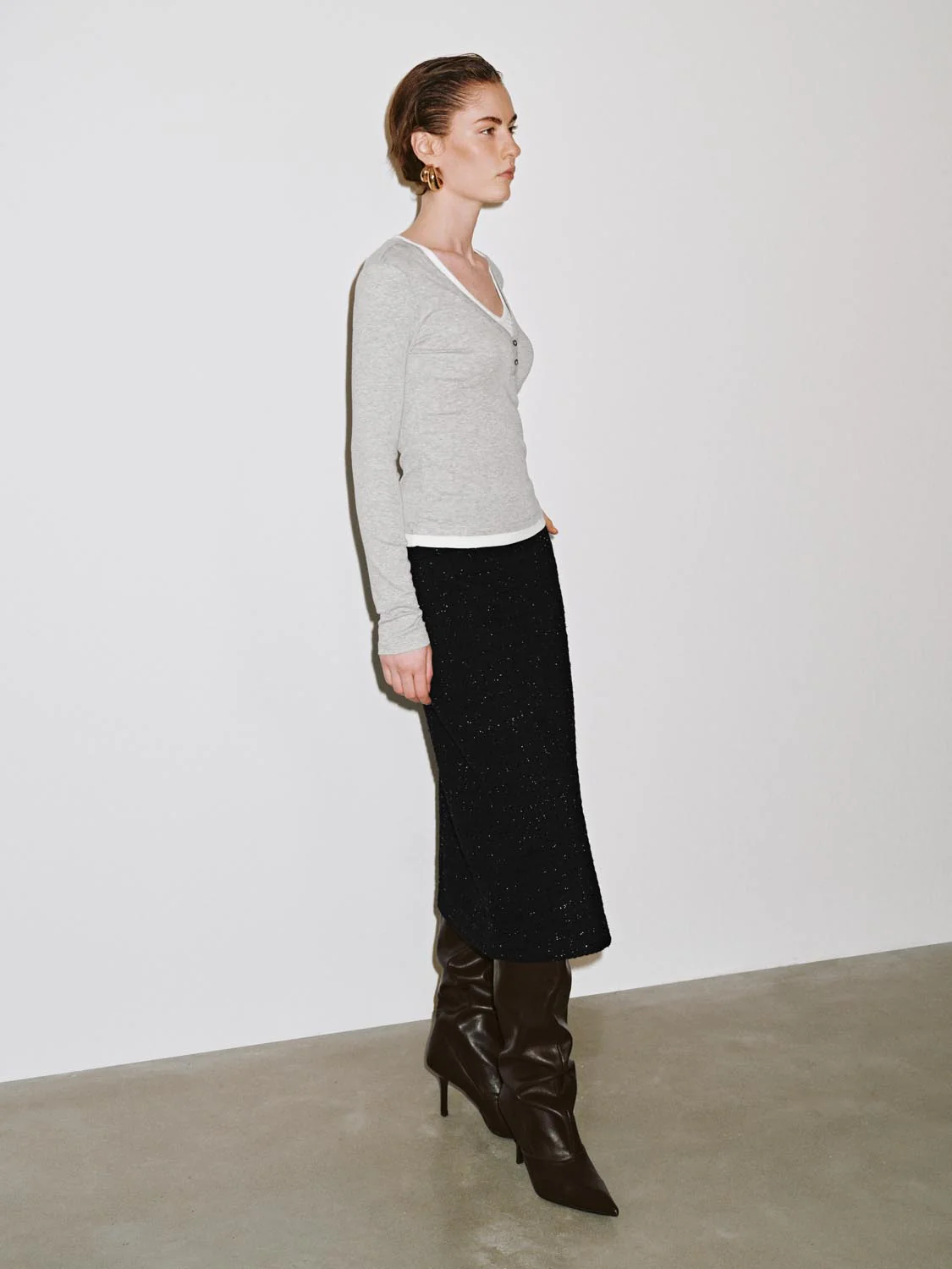 V-Neck Henley Neck T-Shirts - Image 5