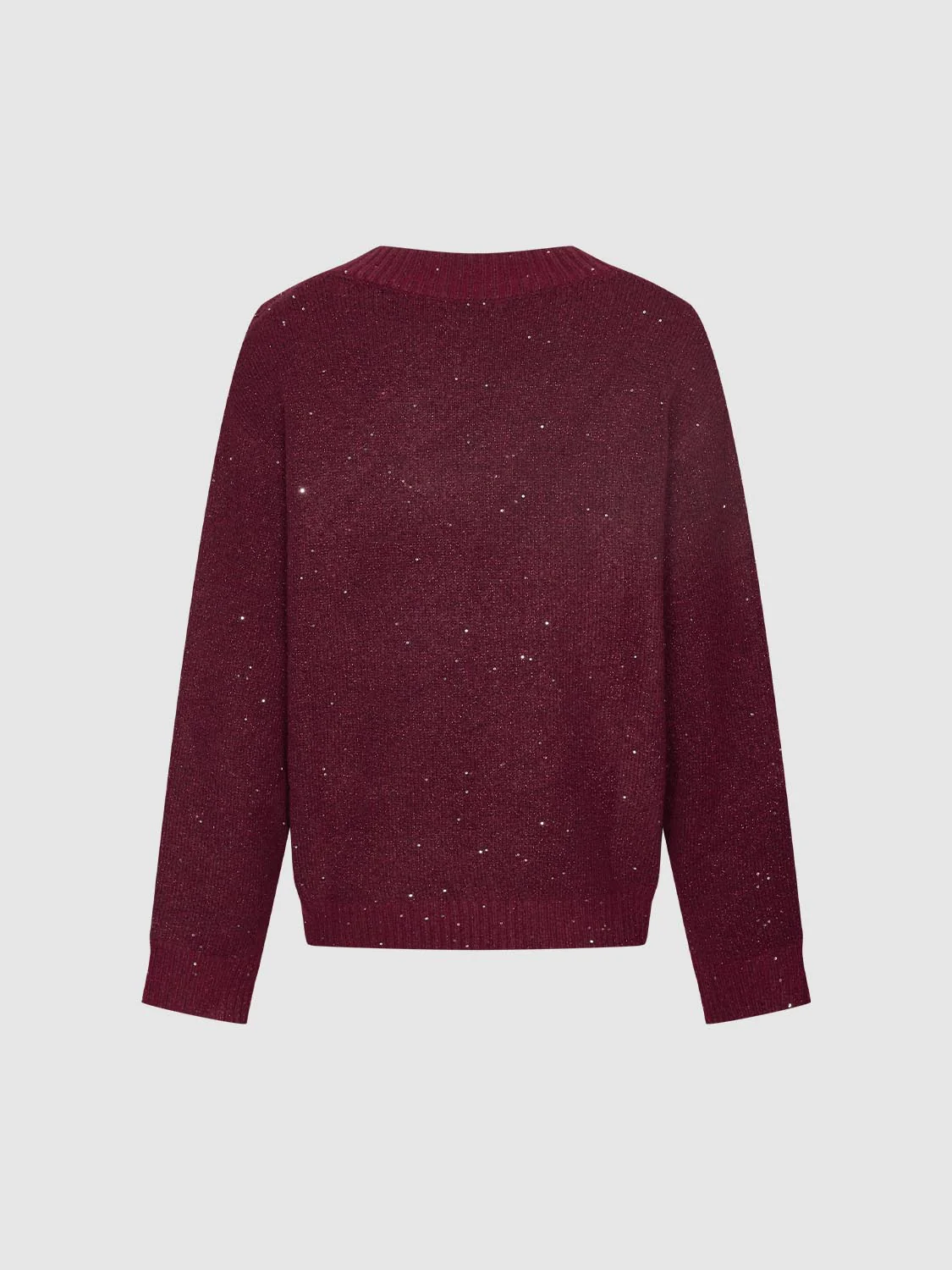 V-Neck Long Sleeve Knitted T-Shirts - Image 10