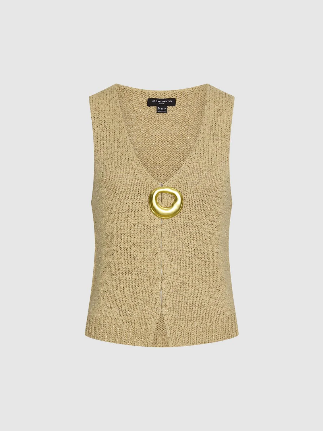 V-Neck Sleeveless Knitted T-Shirts