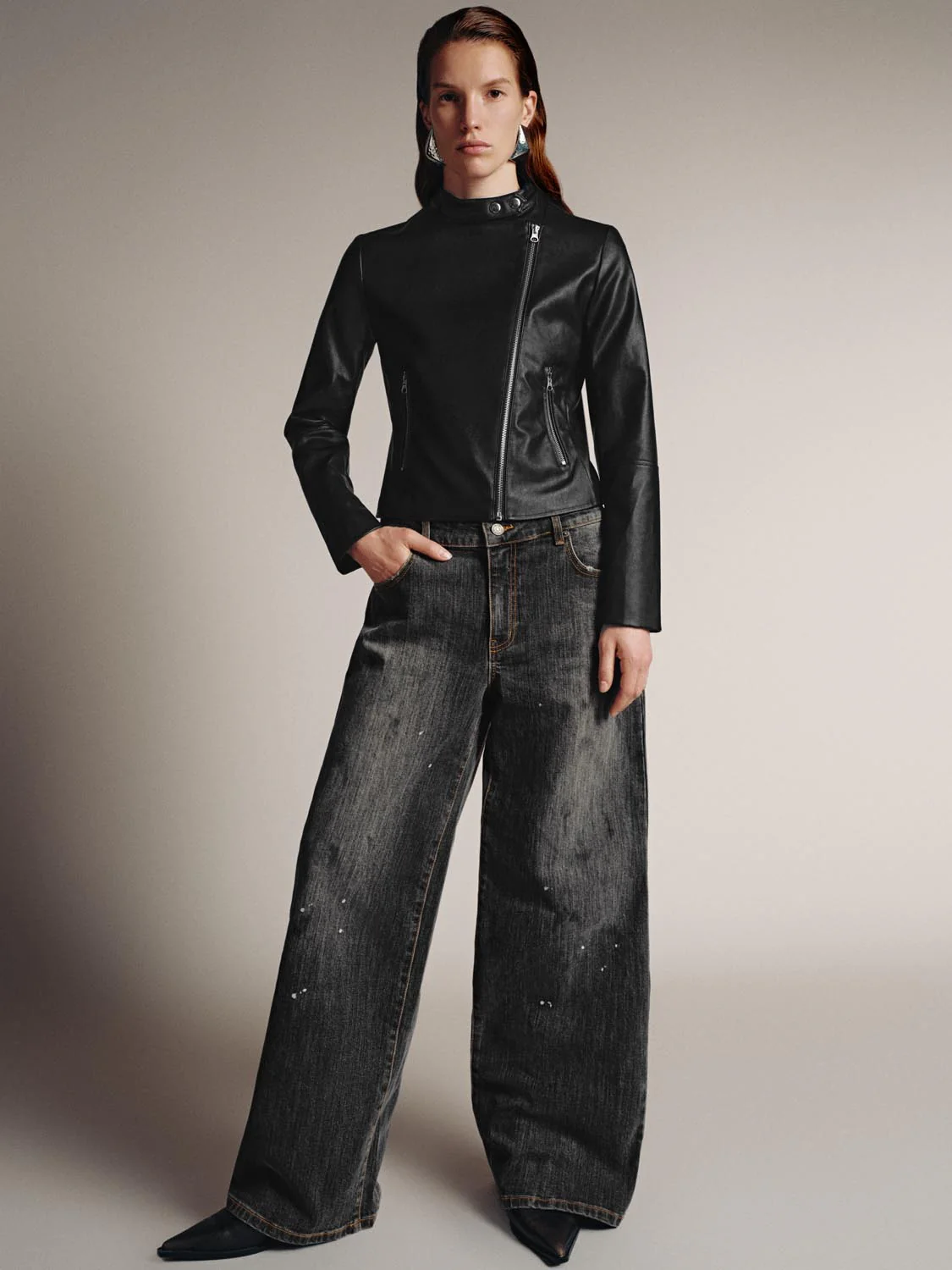 Vegan Leather Biker Jackets - Image 13