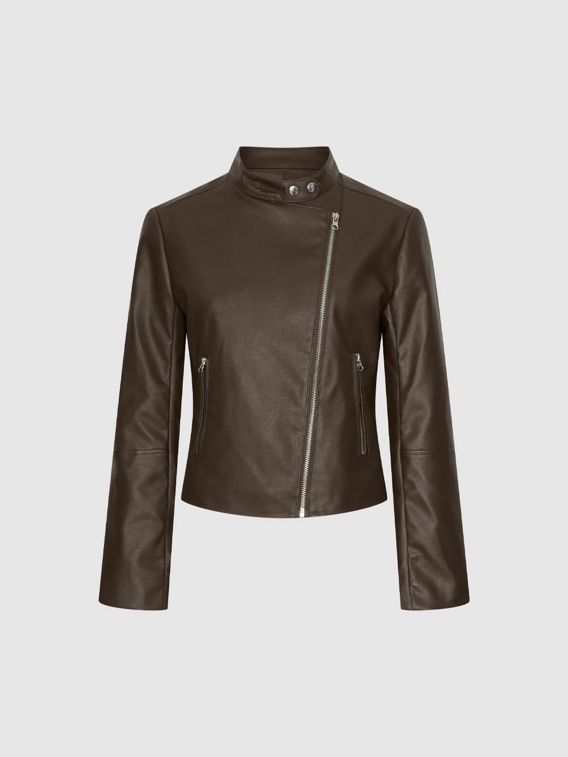 Vegan Leather Biker Jackets - Image 7
