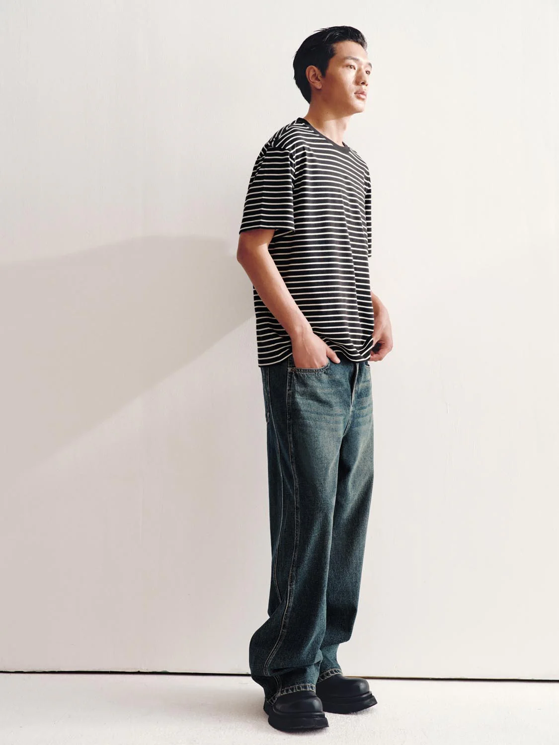 Washed Straight Leg Jeans - Image 6