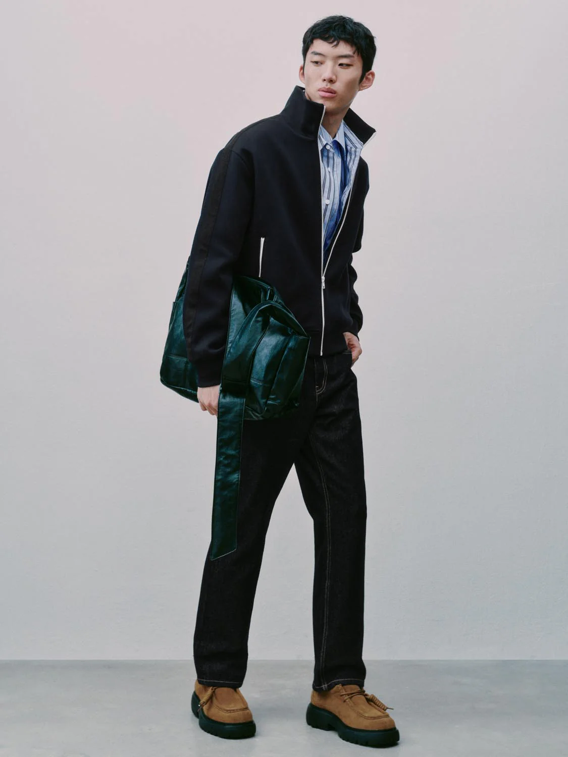 Washed Straight Leg Jeans - Image 4