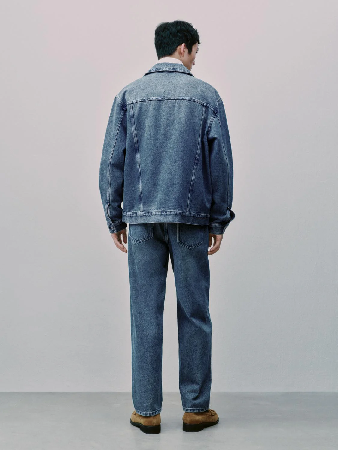 Washed Straight Leg Jeans - Image 7
