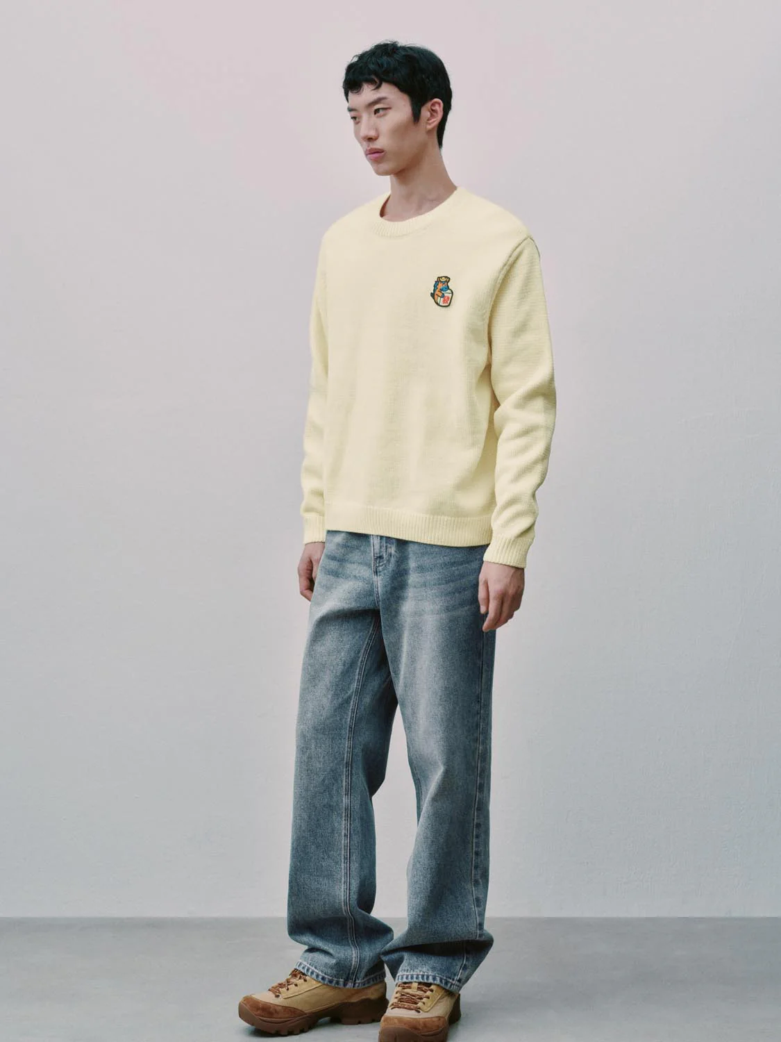Washed Straight Leg Jeans - Image 4