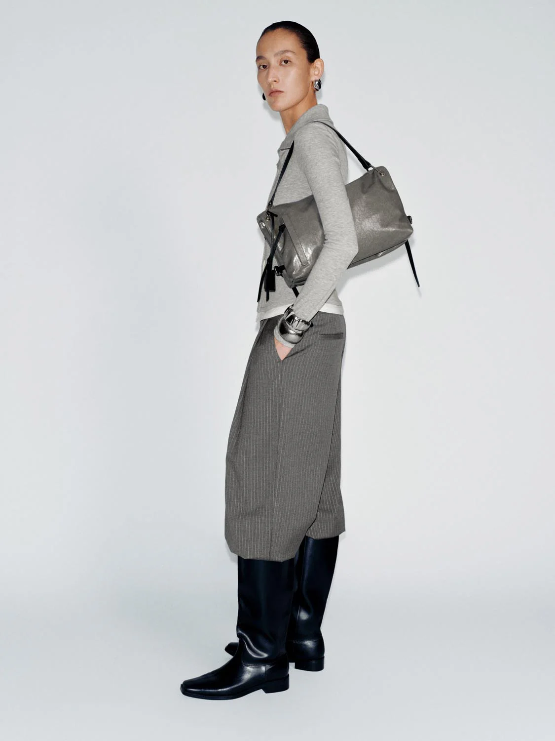 Wax Faux Leather Shoulder Bags - Image 8