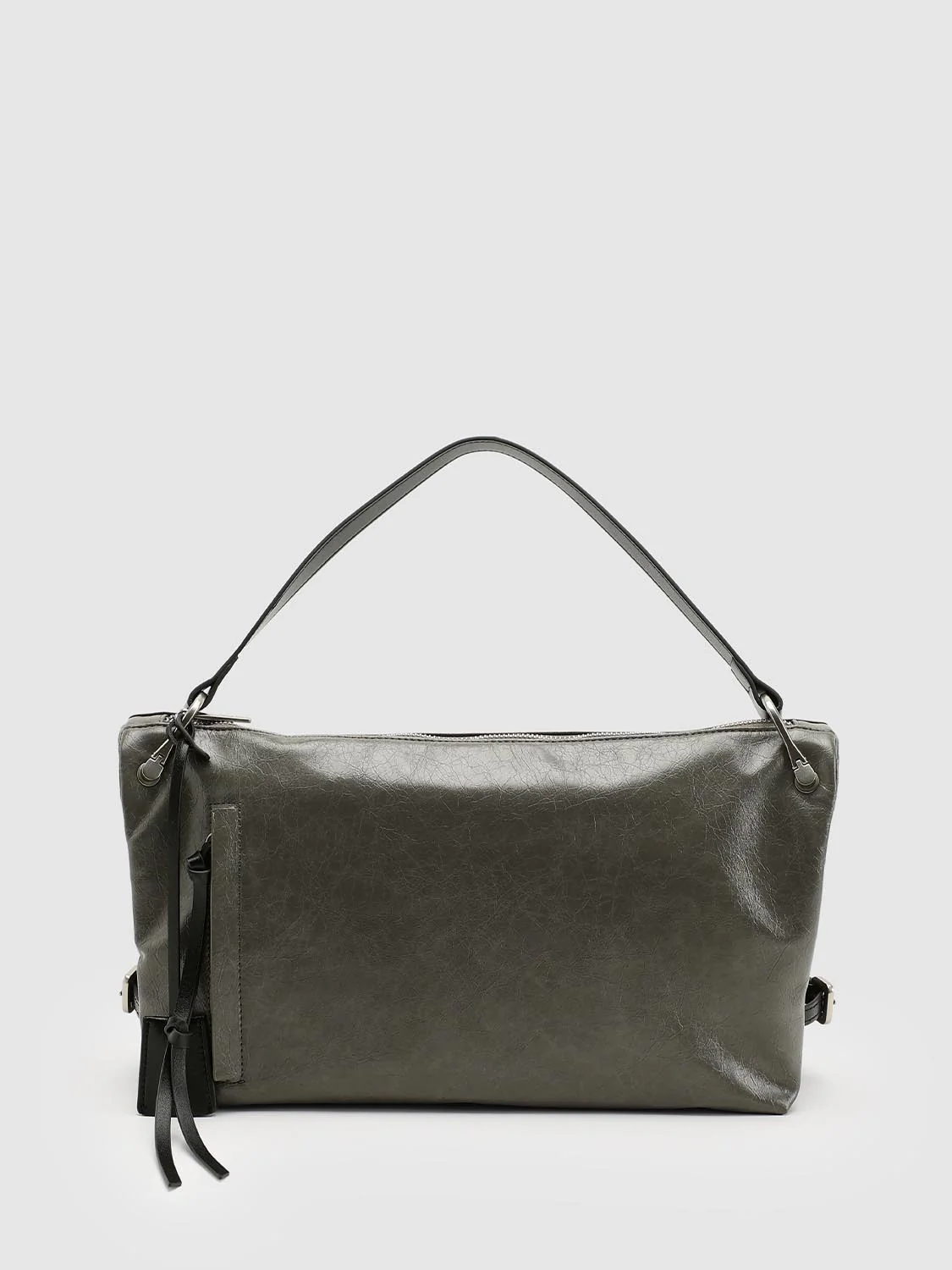 Wax Faux Leather Shoulder Bags - Image 9