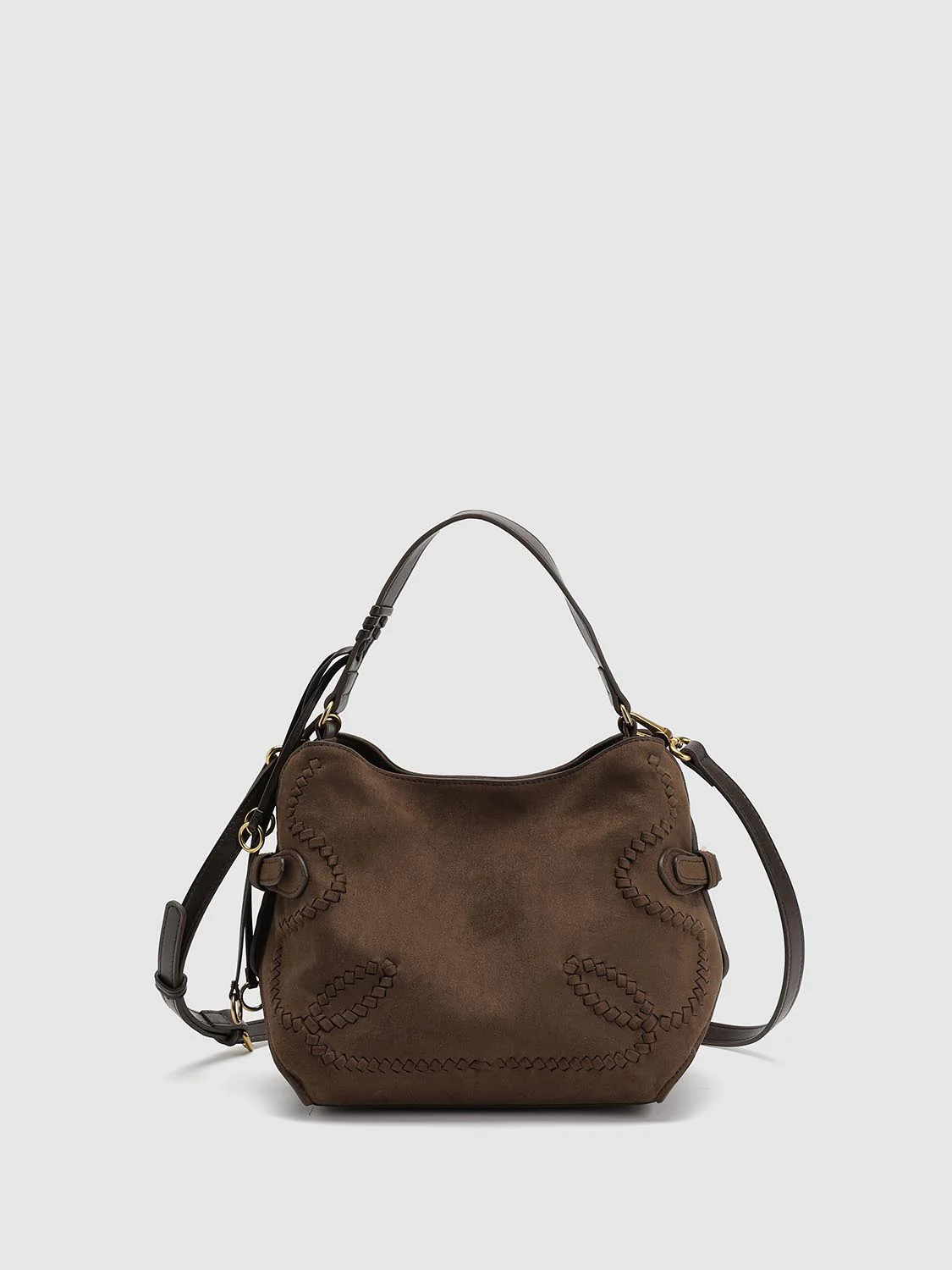 Weave Detail Handle Shoulder Bags
