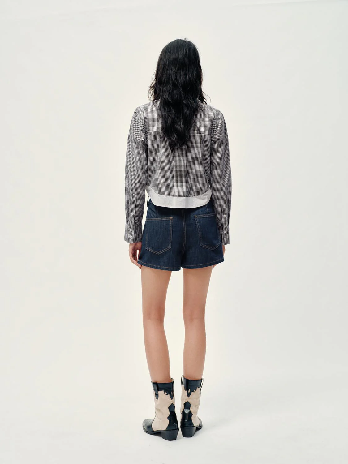 Wrap Mini Denim Skirts - Image 6