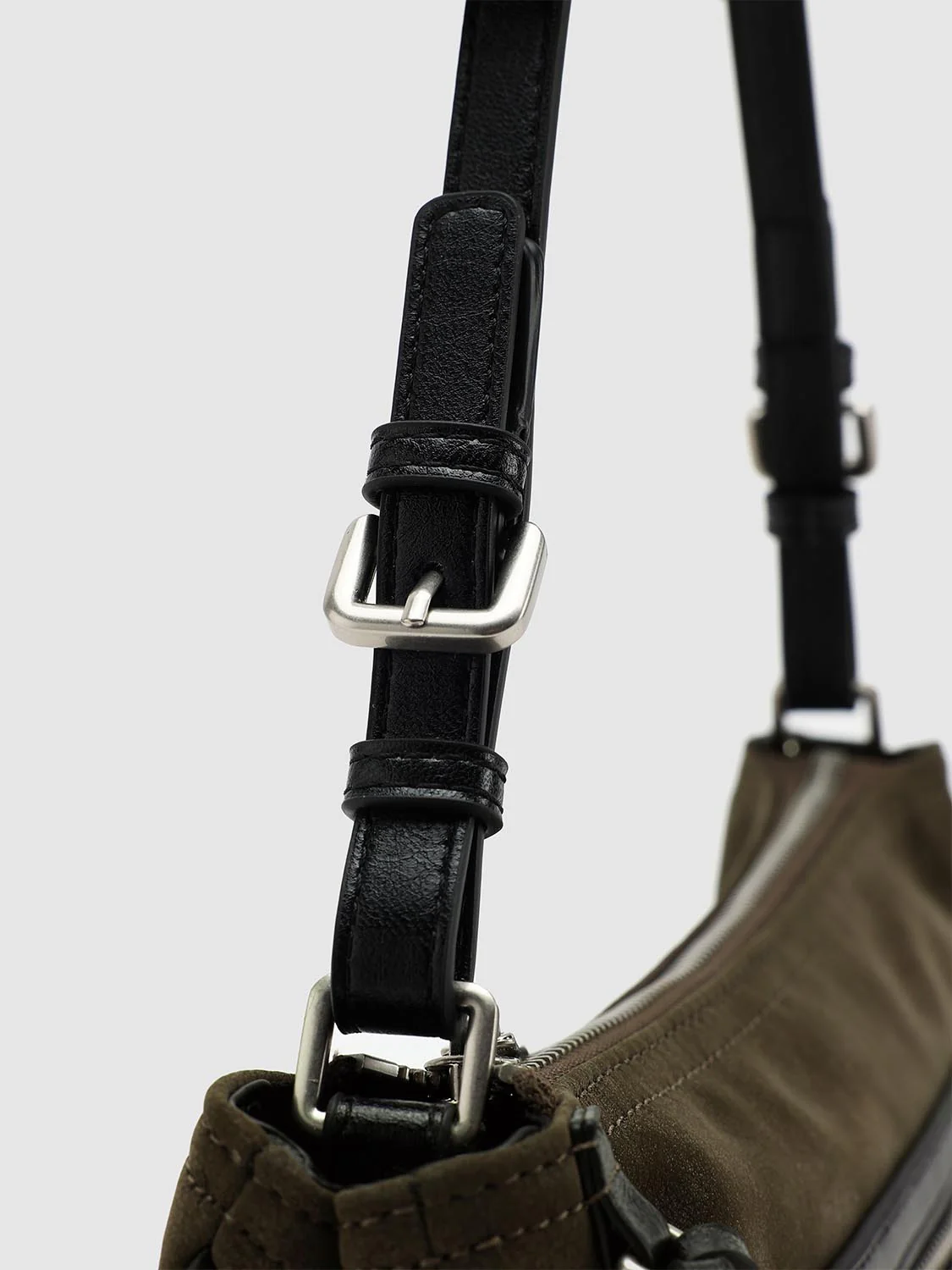 Zip Detail Bowling Shoulder Bags - Image 6