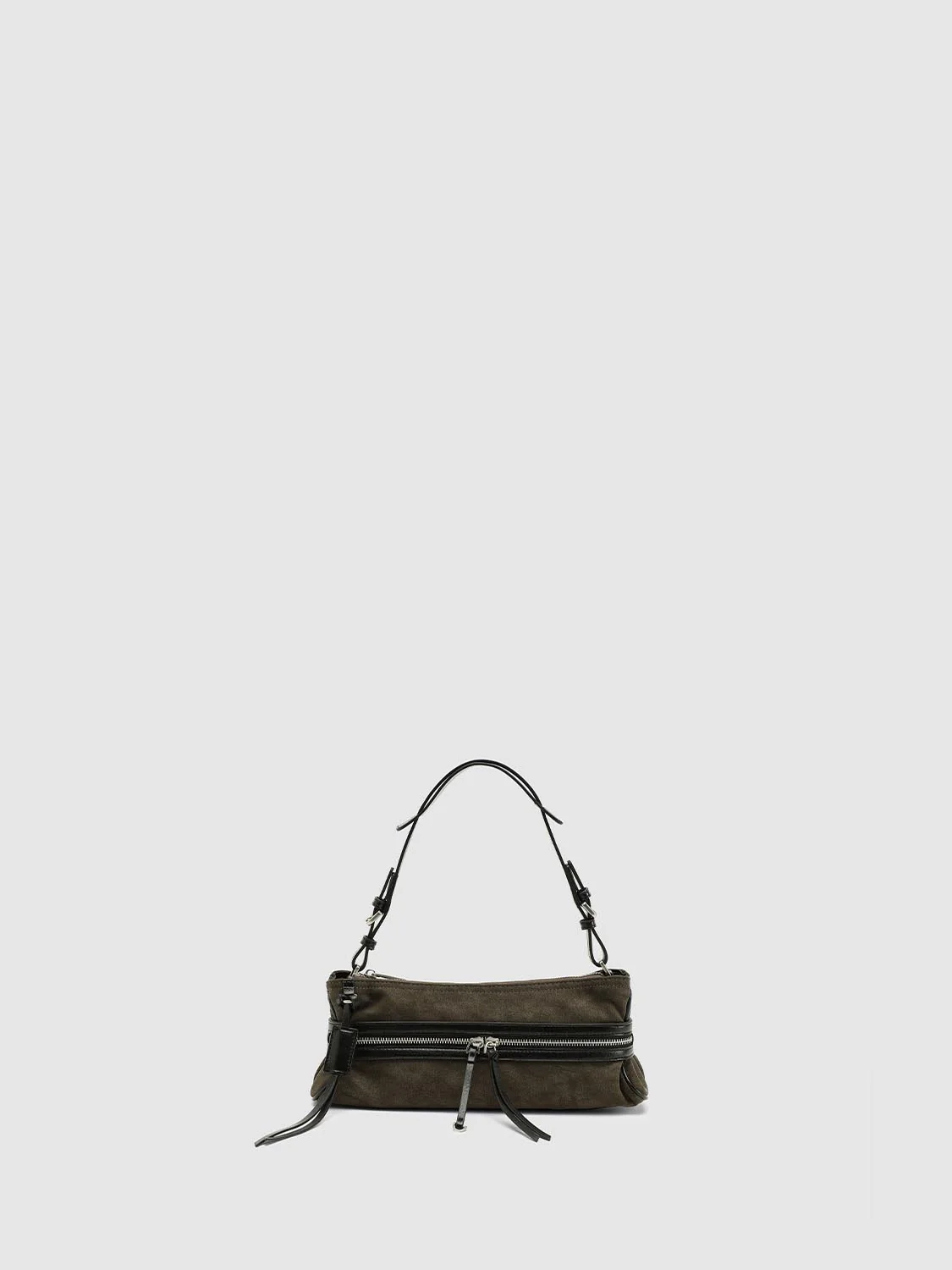 Zip Detail Bowling Shoulder Bags - Image 9
