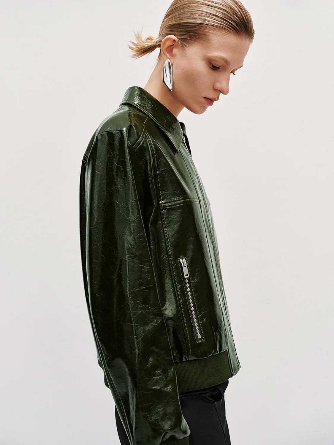 Zip Pockets Bomber Jackets - Image 2
