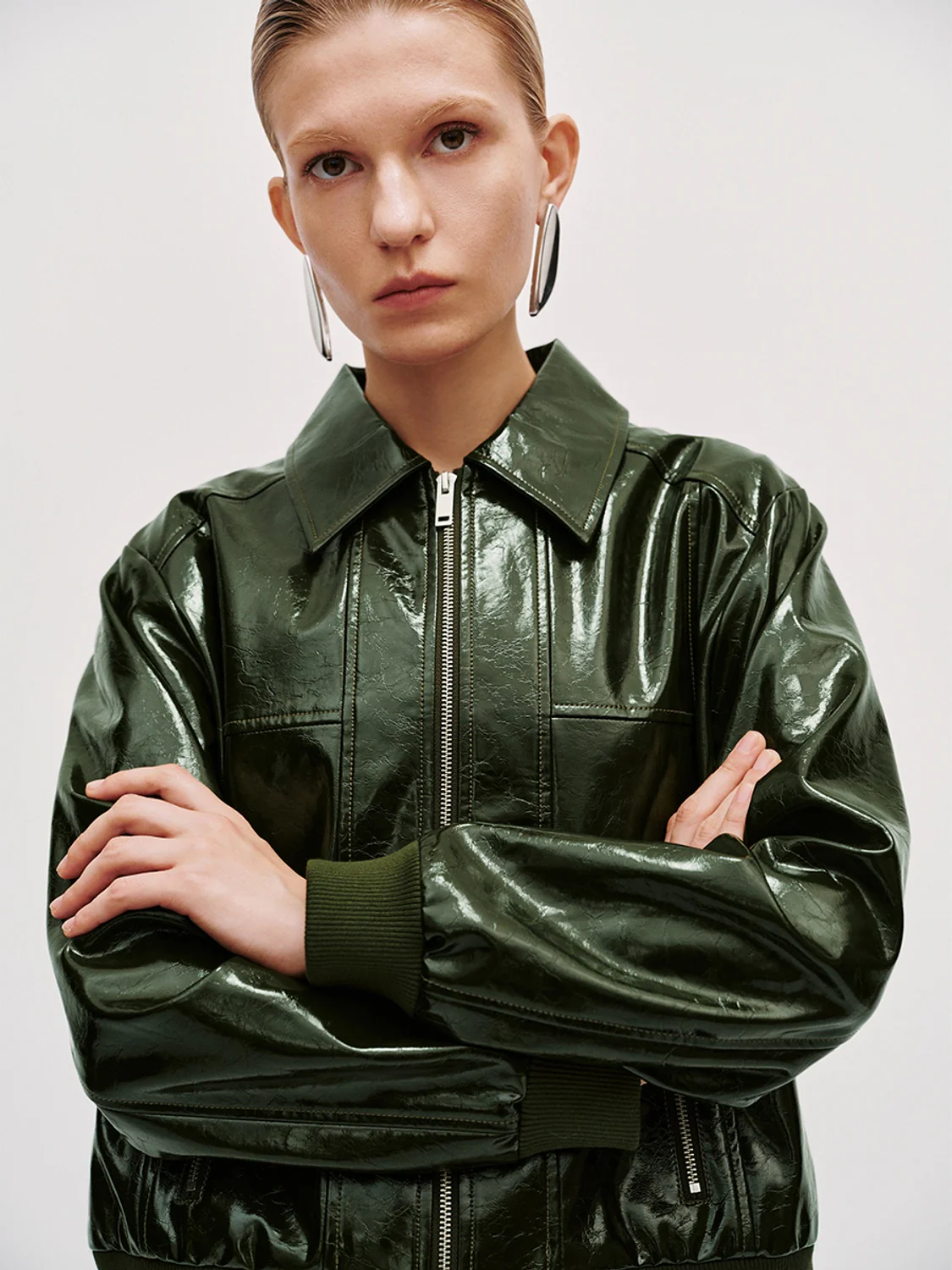 Zip Pockets Bomber Jackets - Image 4
