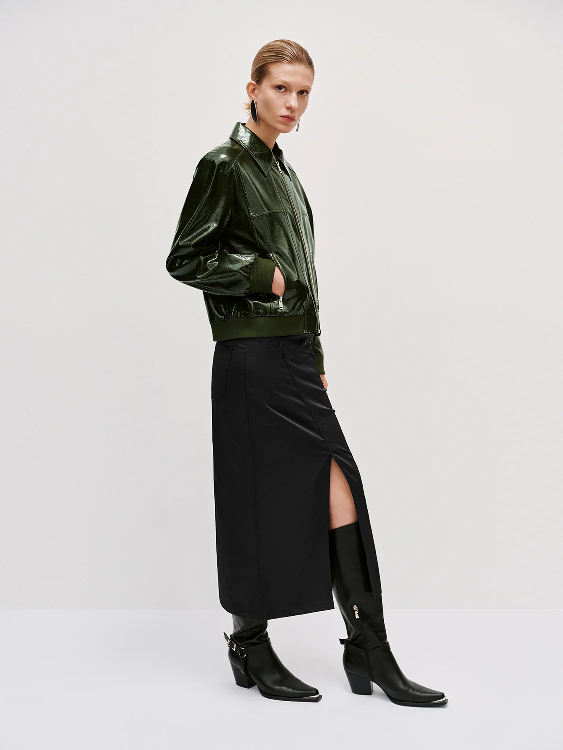Zip Pockets Bomber Jackets - Image 6