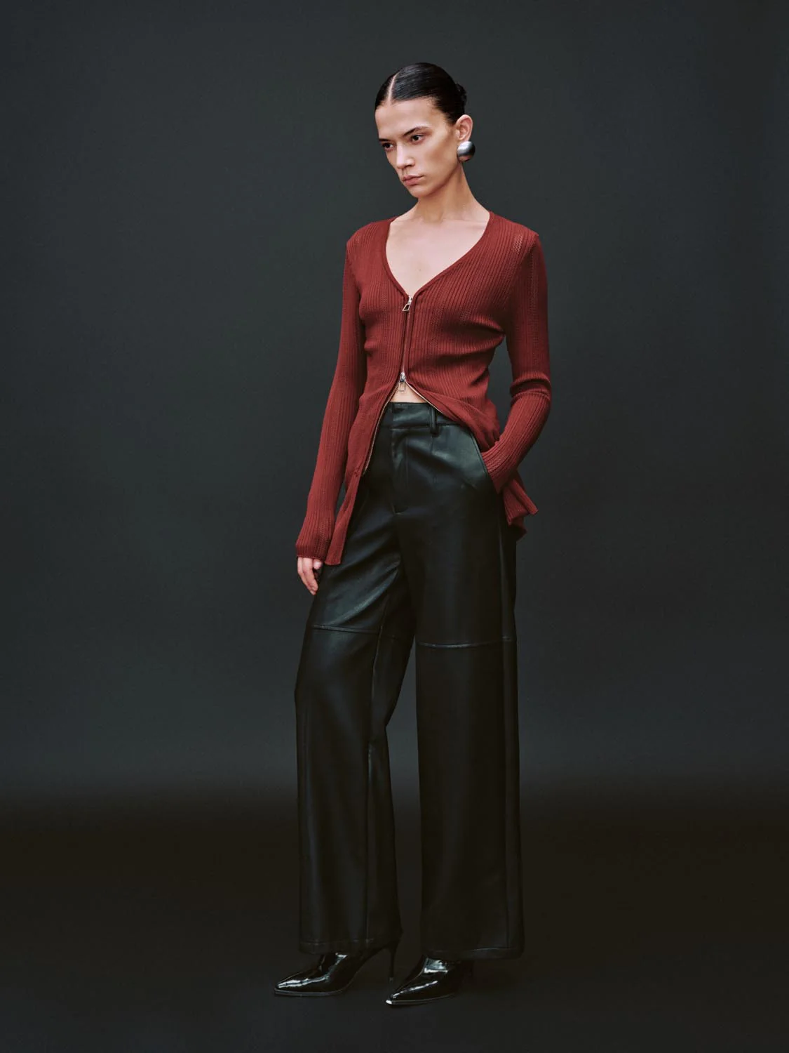 Zip Up Front Knitted Cardigans - Image 12